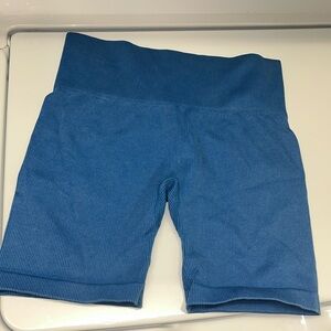 Blue Ribbed Biker Shorts - Joylab